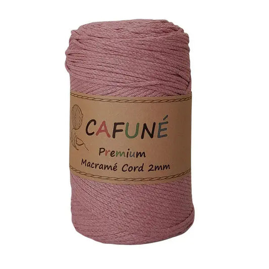 Cafuné Premium Macramé Cord 2mm Dusty Rose Cafuné