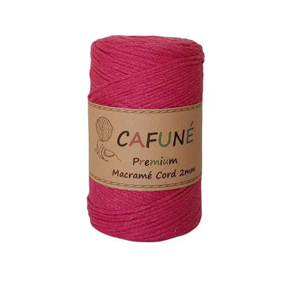 Cafuné Premium Macramé Cord 2mm Fuchsia Cafuné