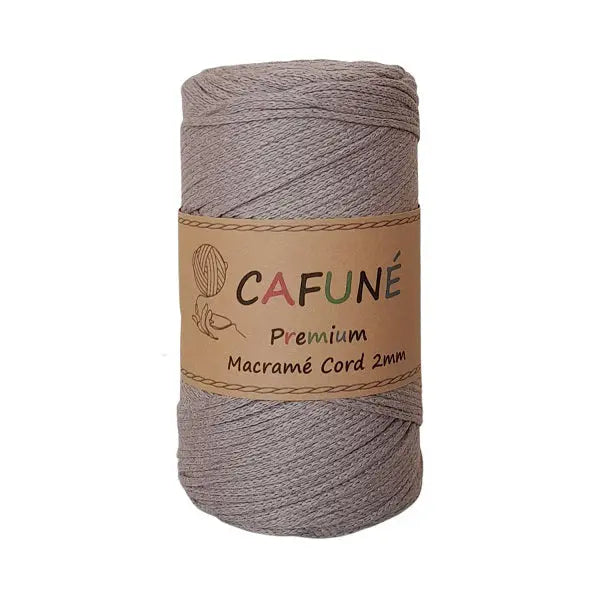 Cafuné Premium Macramé Cord 2mm Milky Coffee Cafuné