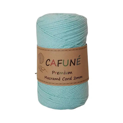 Cafuné Premium Macramé Cord 2mm Mint Cafuné