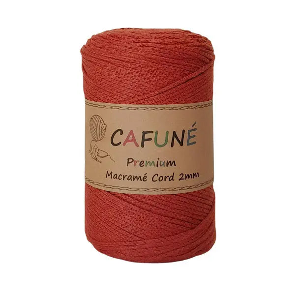 Cafuné Premium Macramé Cord 2mm Terracotta Cafuné