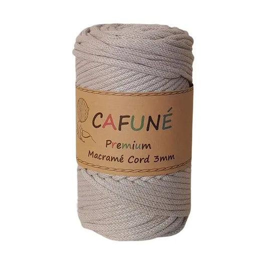 Cafuné Premium Macramé Cord 3mm Beige Cafuné