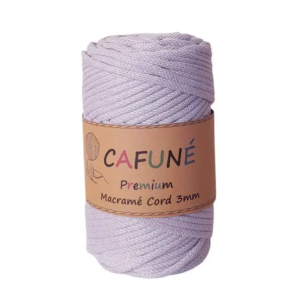 Cafuné Premium Macramé Cord 3mm Lilac Cafuné