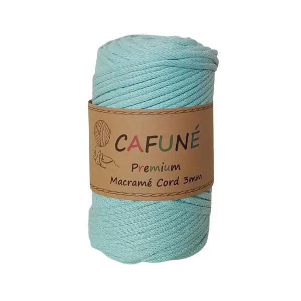 Cafuné Premium Macramé Cord 3mm Mint Cafuné