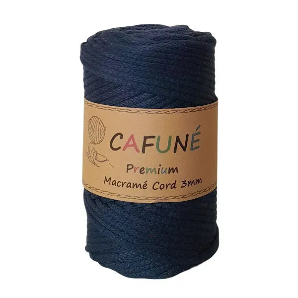 Cafuné Premium Macramé Cord 3mm Navy Cafuné