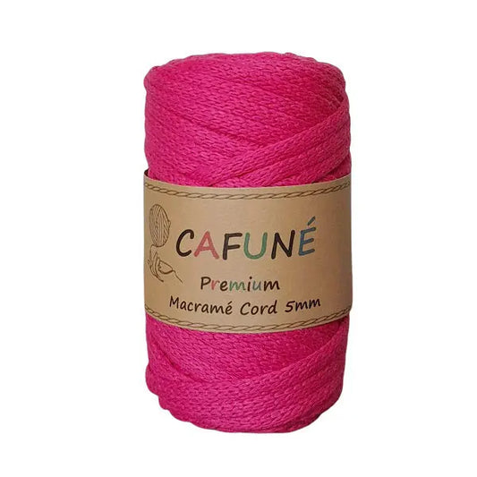 Cafuné Premium Macramé Cord 5mm Fuchsia Cafuné