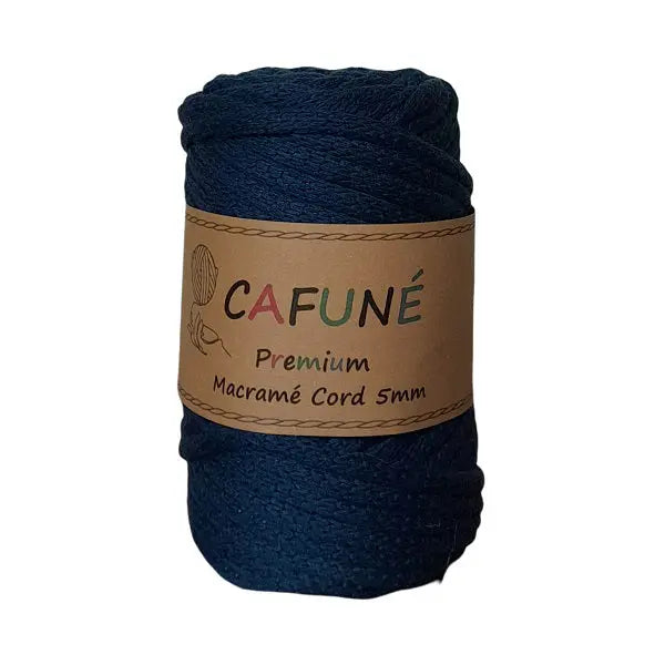 Cafuné Premium Macramé Cord 5mm Navy DecoDeb