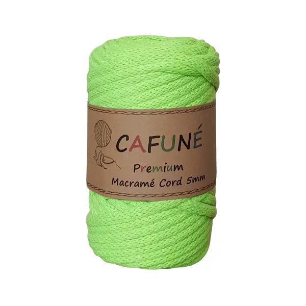 Cafuné Premium Macramé Cord 5mm Neon yellow DecoDeb