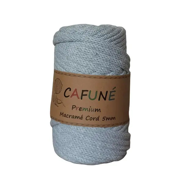 Cafuné Premium Macramé Cord 5mm Soft grey DecoDeb