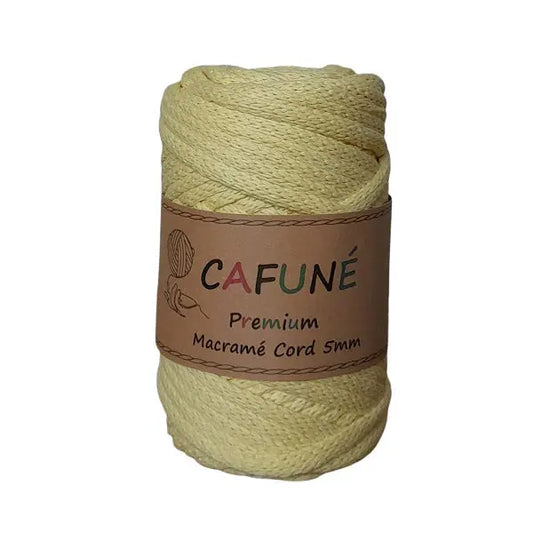 Cafuné Premium Macramé Cord 5mm Yellow Cafuné