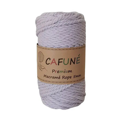 Cafuné Premium Macramé Rope 5mm-3Ply Lilac Cafuné