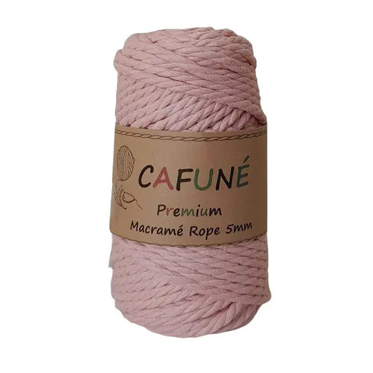 Cafuné Premium Macramé Rope 5mm-3Ply Powder Cafuné