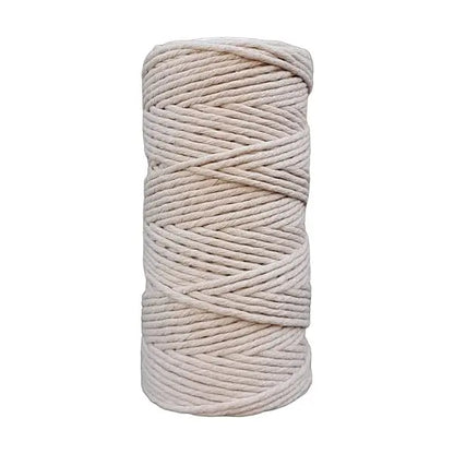 Cafuné Single Twist Lux Macrame Yarn 3 mm Beige Cafuné