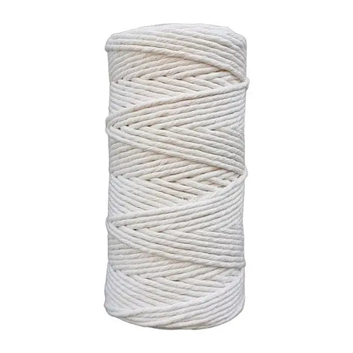 Cafuné Single Twist Lux Macrame Yarn 3 mm Ecru DecoDeb