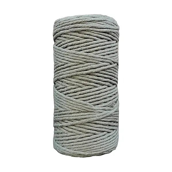 Cafuné Single Twist Lux Macrame Yarn 3 mm Khaki Cafuné