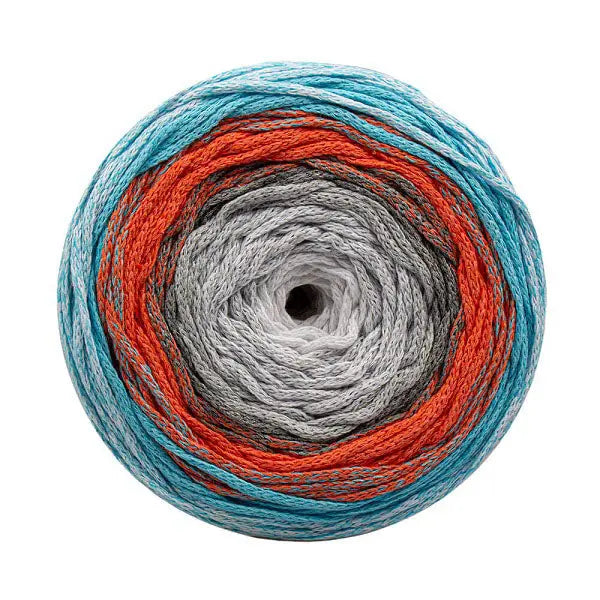 Cake Gradient Yarn Blue-Orange-Grey Cafuné