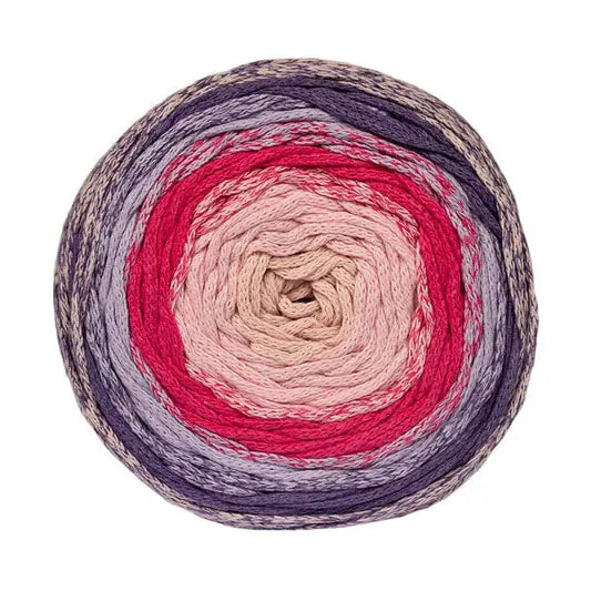 Cake Gradient Yarn Purple-Fuchsia-Grey Cafuné