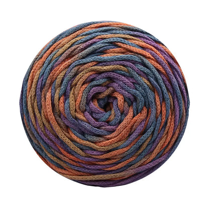 Degrade cord 2mm Blue-Orange-Brown-Purple - DecoDeb