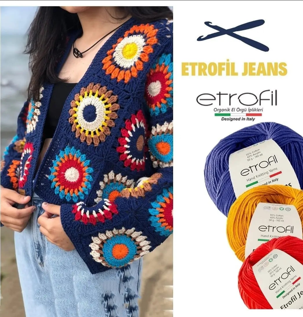 Etrofil Jeans Yarn No 14 Red Etrofil