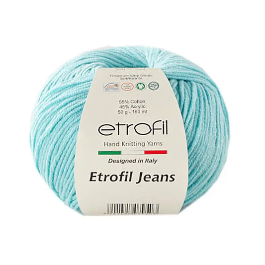 Etrofil Jeans Yarn No 52 Light Blue - DecoDeb