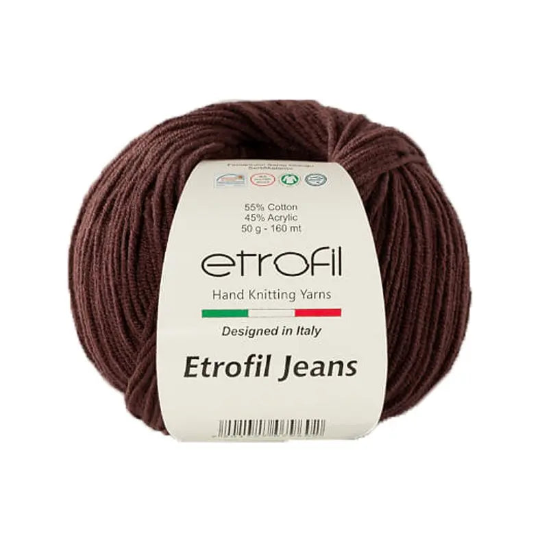 Etrofil Jeans Yarn No 62 Brown - DecoDeb