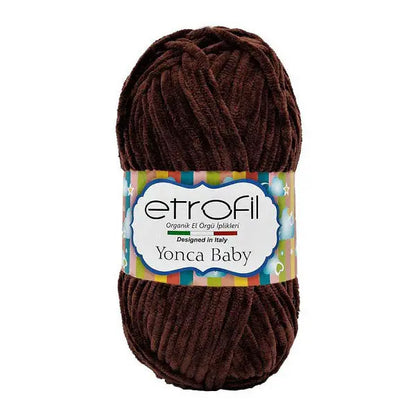 Etrofil Yonca Baby Velvet Yarn Brown No 70704 Etrofil