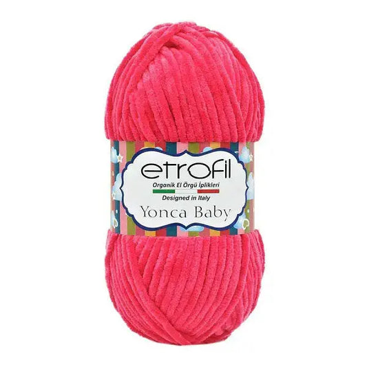 Etrofil Yonca Baby Velvet Yarn Light Fuchsia No 70319 - DecoDeb