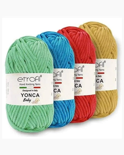 Etrofil Yonca Baby Velvet Yarn Light Green No 70411 Etrofil