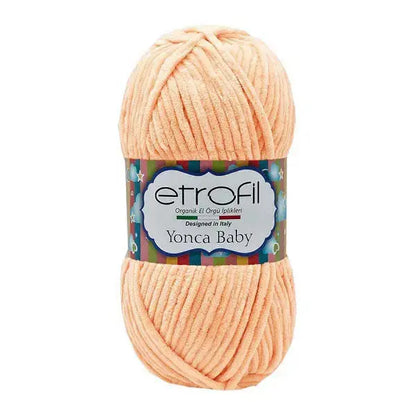 Etrofil Yonca Baby Velvet Yarn Salmon No 70215 - DecoDeb