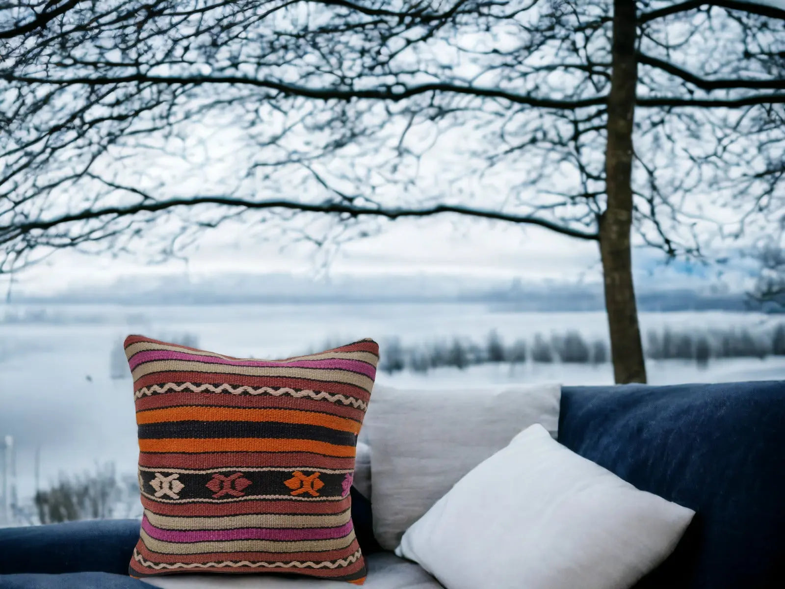 Kilim Cushion Cover 40x40 No 28 DecoDeb