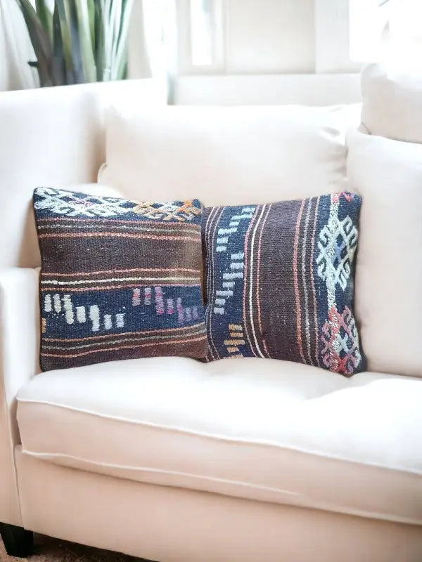 Kilim Cushion Cover set 40x40 No 10 DecoDeb