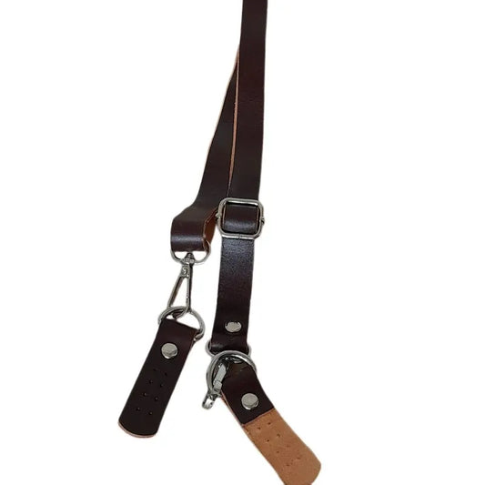 Leather Bag Strap Chestnut - DecoDeb