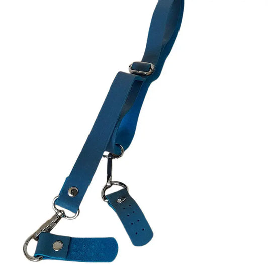 Leather Bag Strap Cobalt blue - DecoDeb