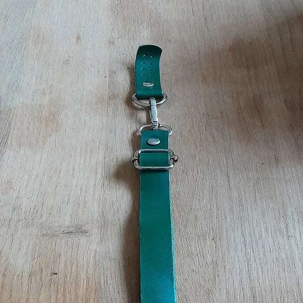 Leather Bag Strap Green Cafuné