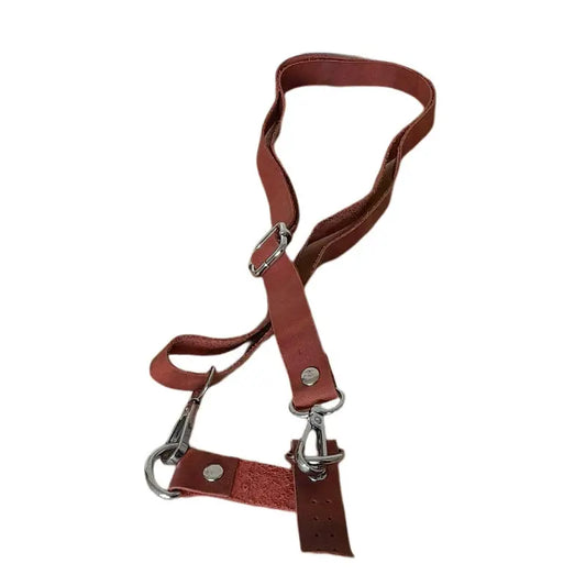 Leather Bag Strap Rust Red - DecoDeb