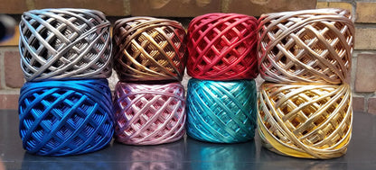 Leather Look Metallic Yarn - DecoDeb