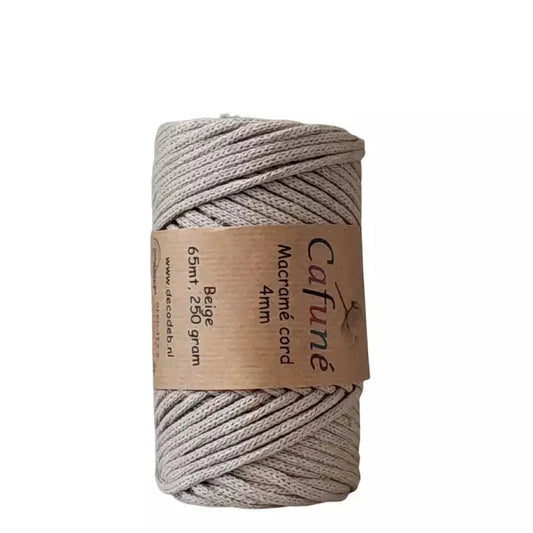 Macramé Cord 4mm Beige - DecoDeb