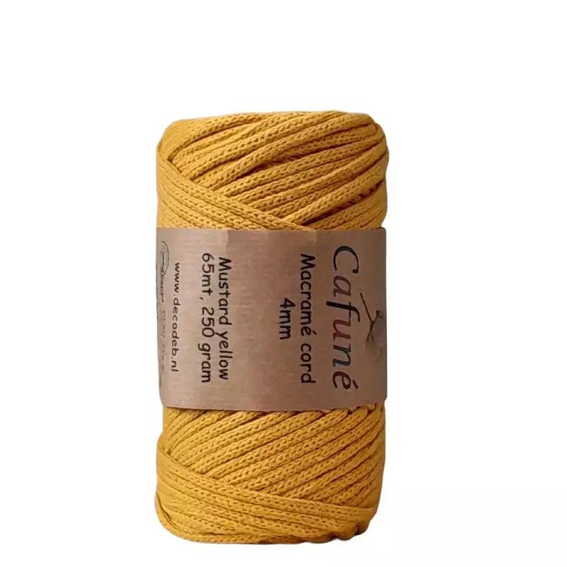 Macramé Cord 4mm Mustard - DecoDeb