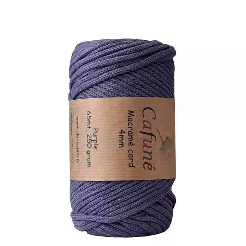 Macramé Cord 4mm Purple - DecoDeb