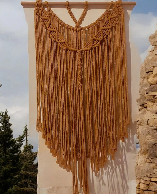 Macrame DIY Kit Bohemian Wall Hanging Ocher DecoDeb