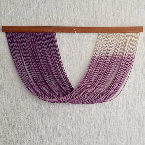 Macrame Wall Hanging Ecru - Purple