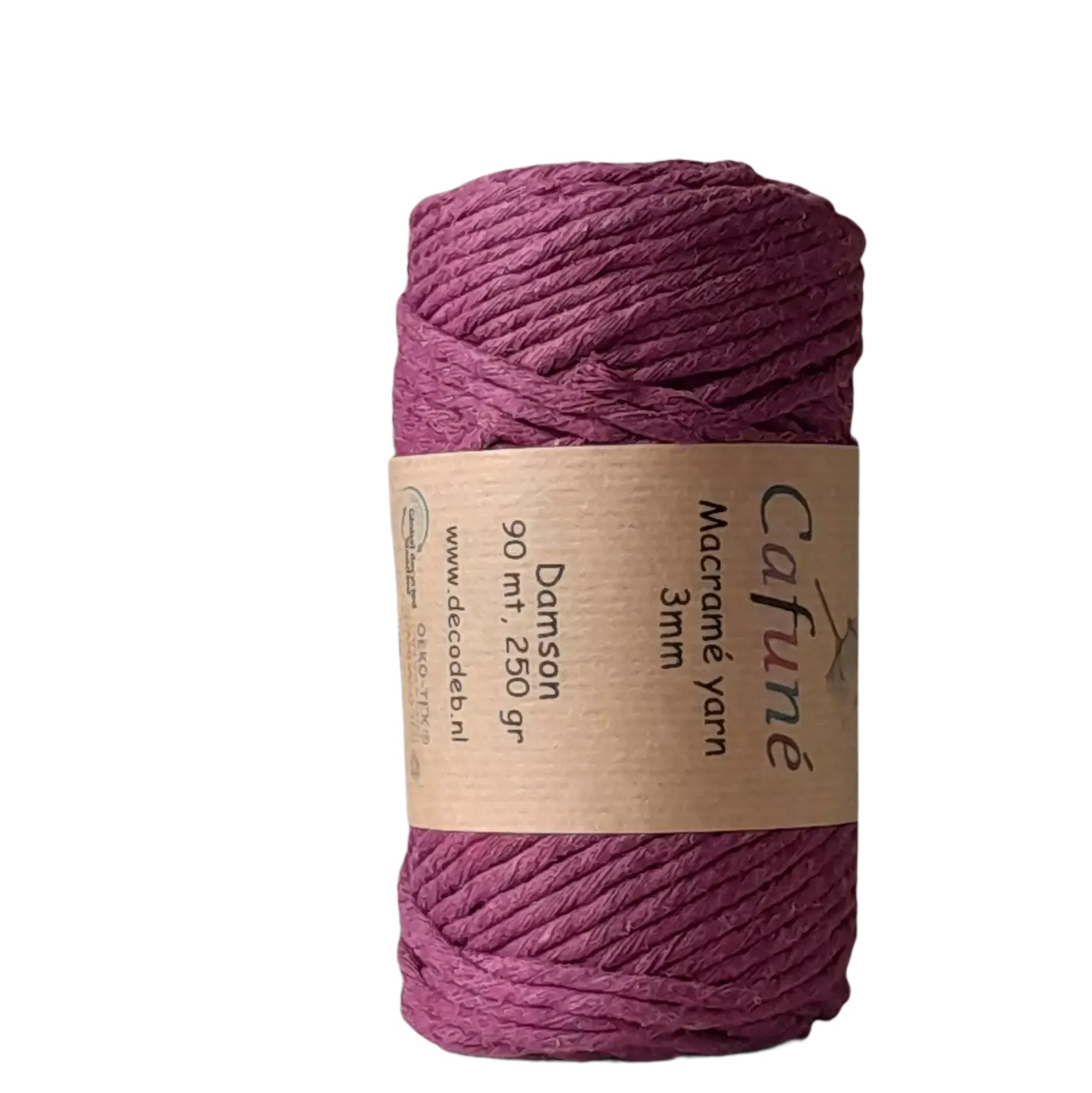 Macramé Yarn 3mm Damson - DecoDeb