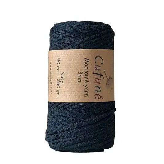 Macramé Yarn 3mm Navy Cafuné