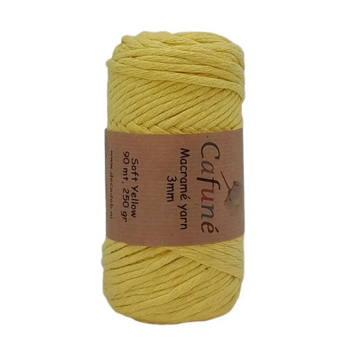 Macramé Yarn 3mm Yellow Cafuné