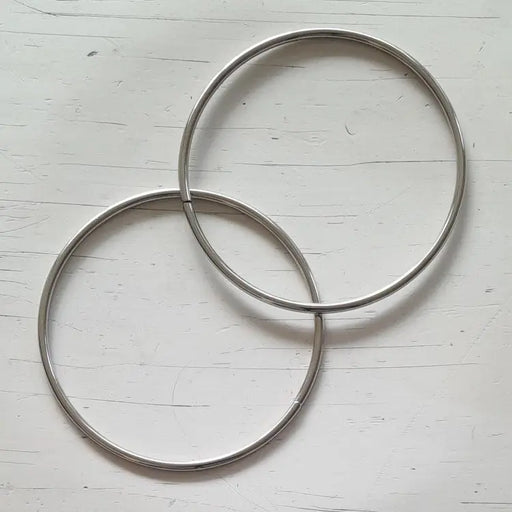 metalen handvatten, zilver met een doorsnede van 15 cm DecoDeb