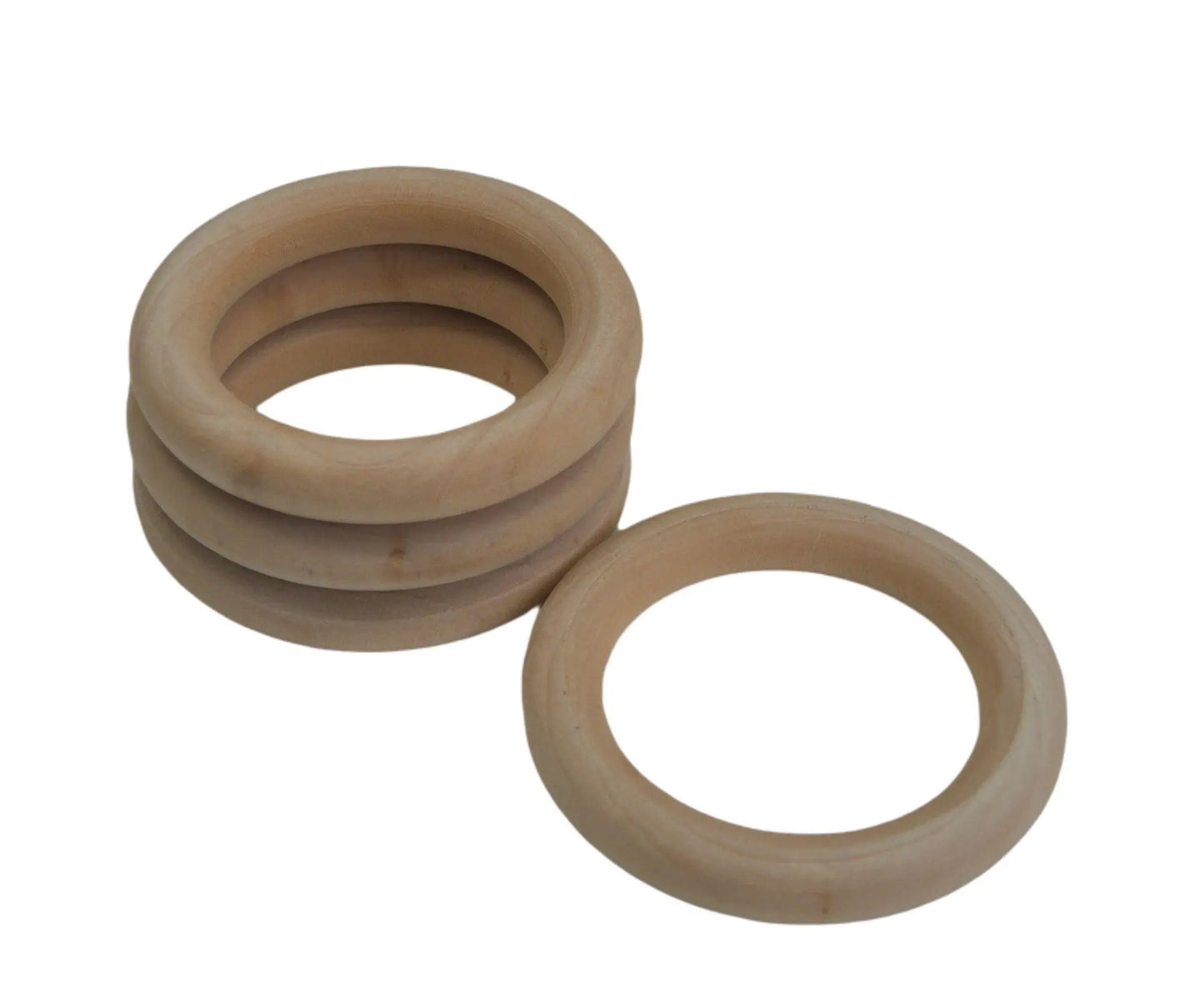 Natural Wooden Rings 6,5cm DecoDeb