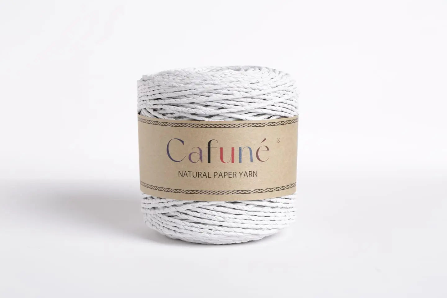 Paperyarn 3mm Light Grey - DecoDeb