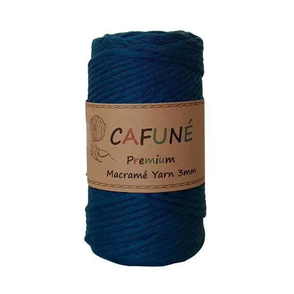 Premium Macramé Yarn 3mm Peacock Cafuné