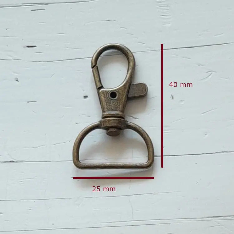 Snap Hook Bronze 40x25mm DecoDeb