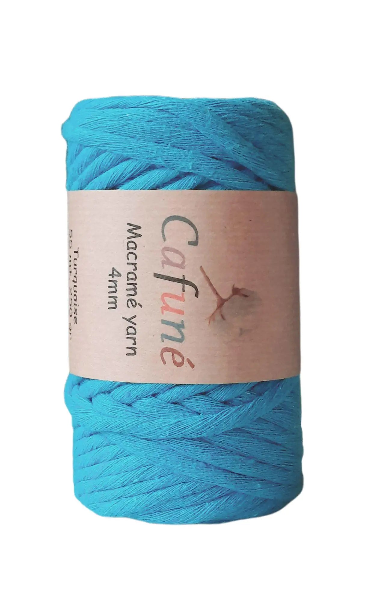 Cafuné Macramé Yarn 4mm Turquoise DecoDeb